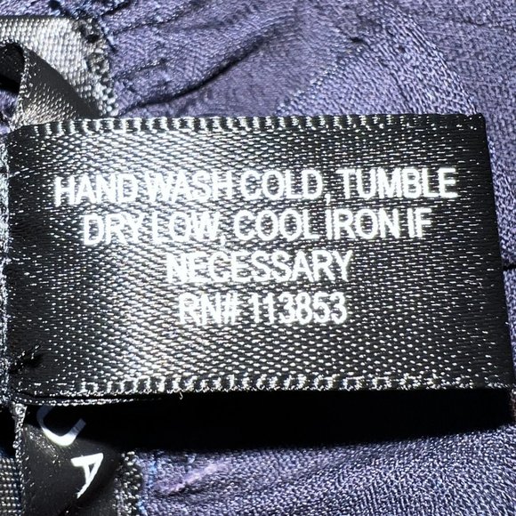 Like New AQUA Bloomingdale's Navy Blue Ruffle Mini Dress Size Small - Picture 6 of 10